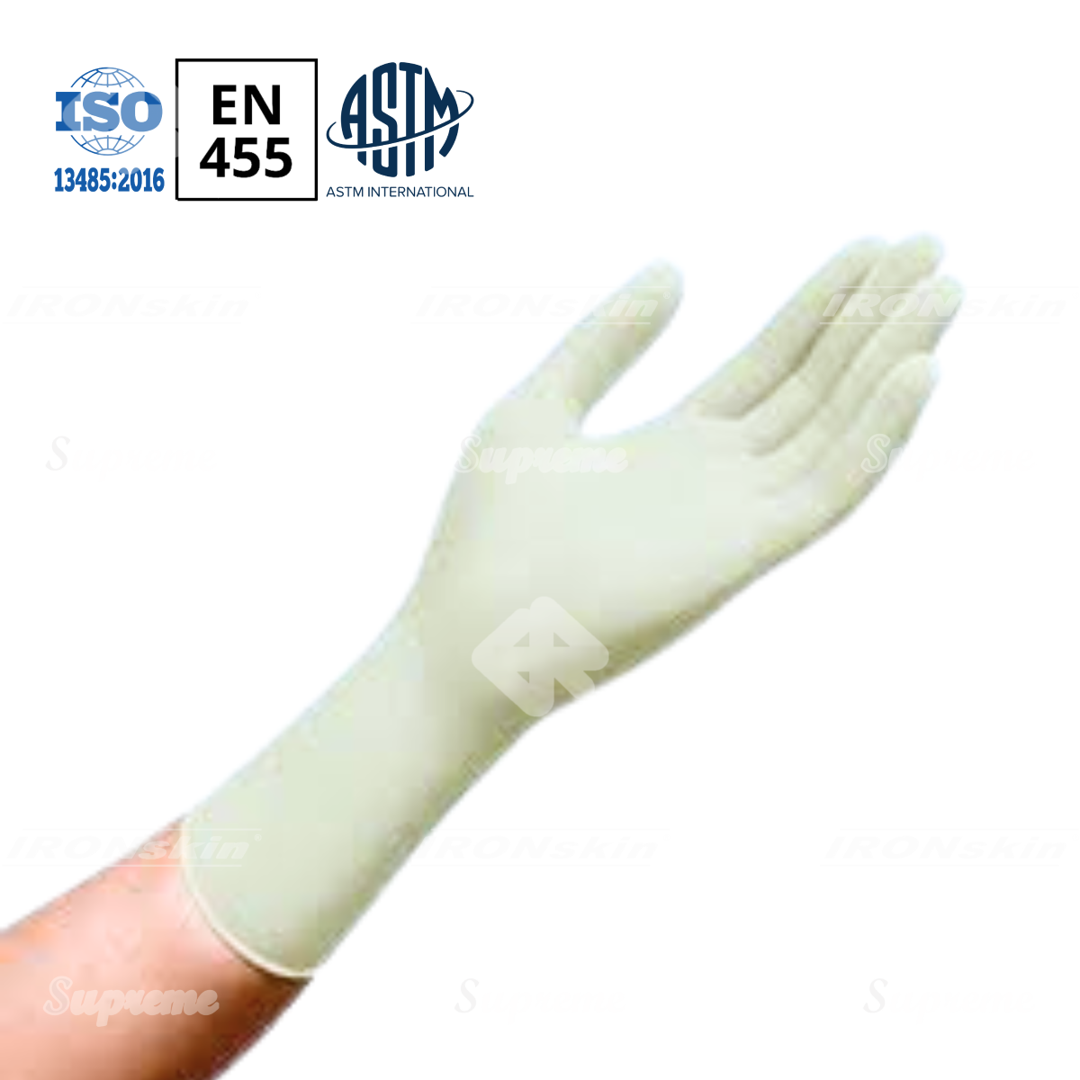 280mm Powder Free Latex Surgical Gloves 3