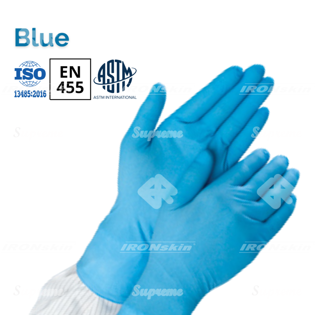 Cleanroom 12” Powder Free Nitrile Disposable Gloves 3