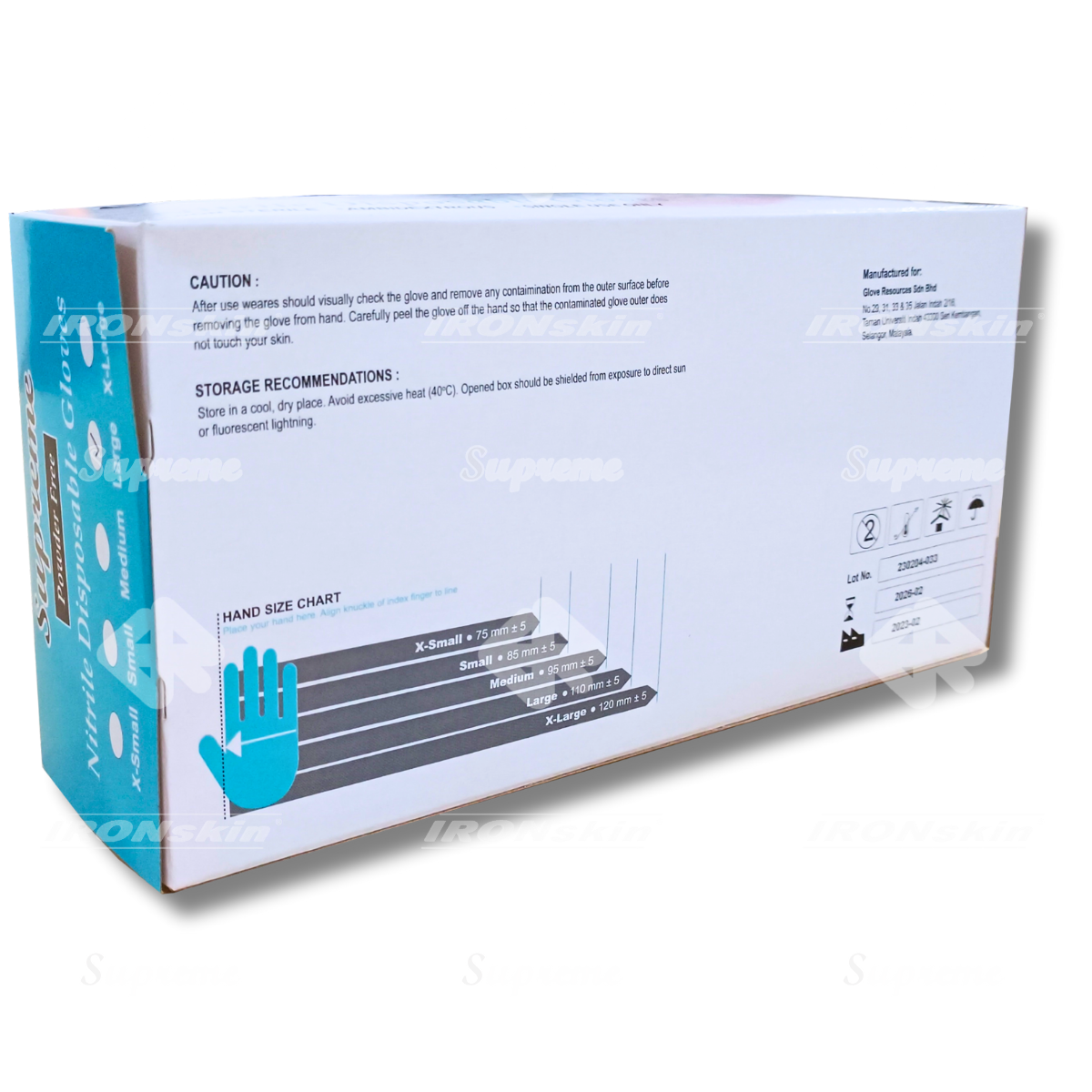 Powder Free Nitrile Disposable Gloves, 4.5g 2